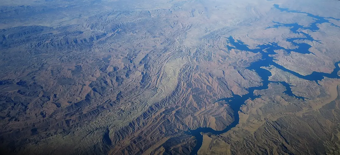 Dammed portion of Karun River