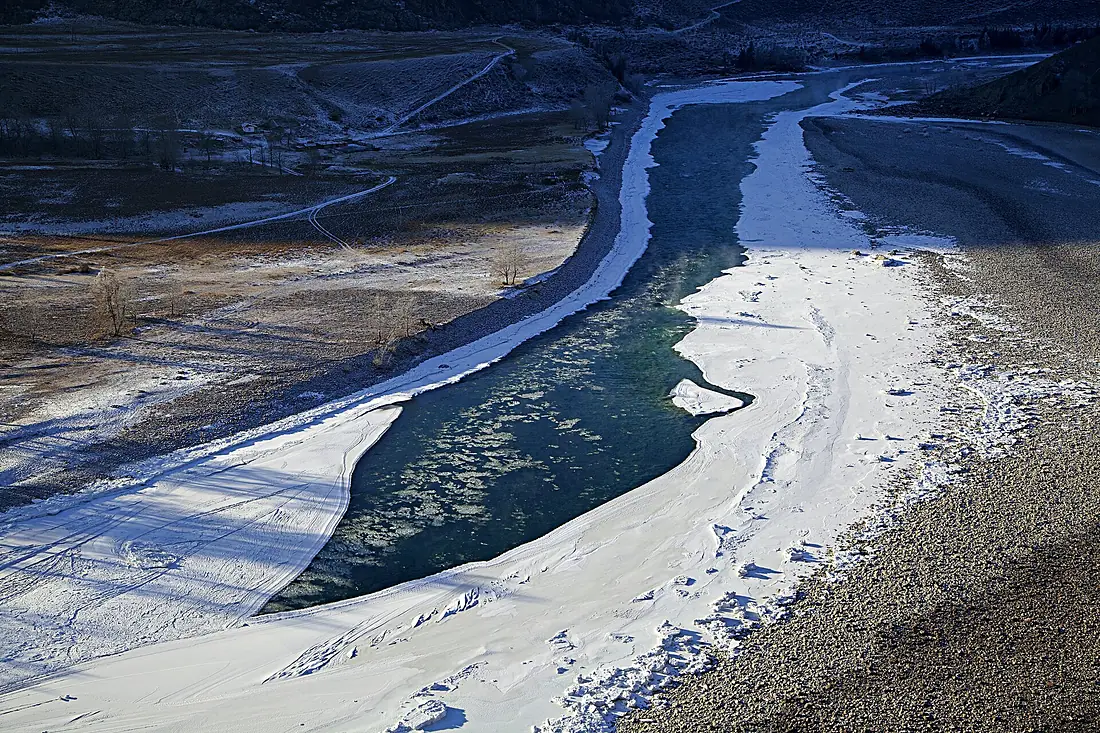 Confluence of Katun and Chuya rivers