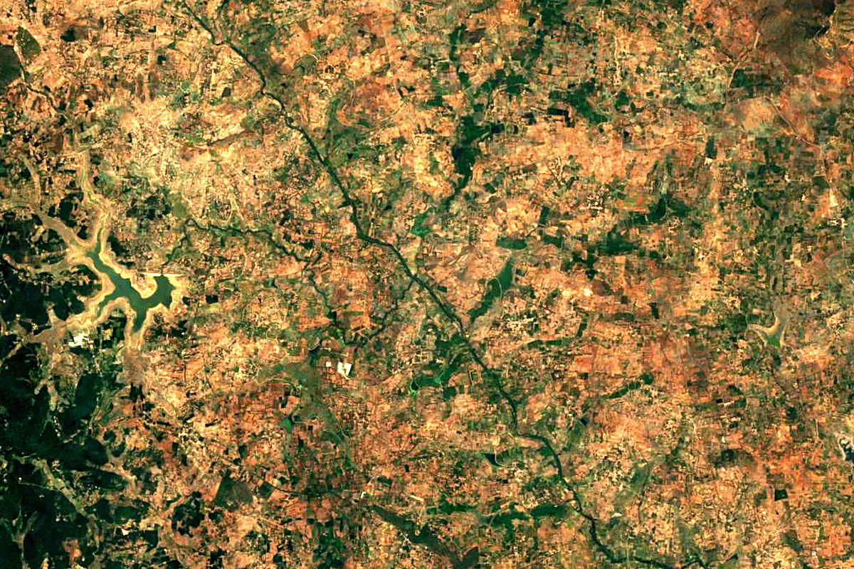 Kaveri: satellite view of the source