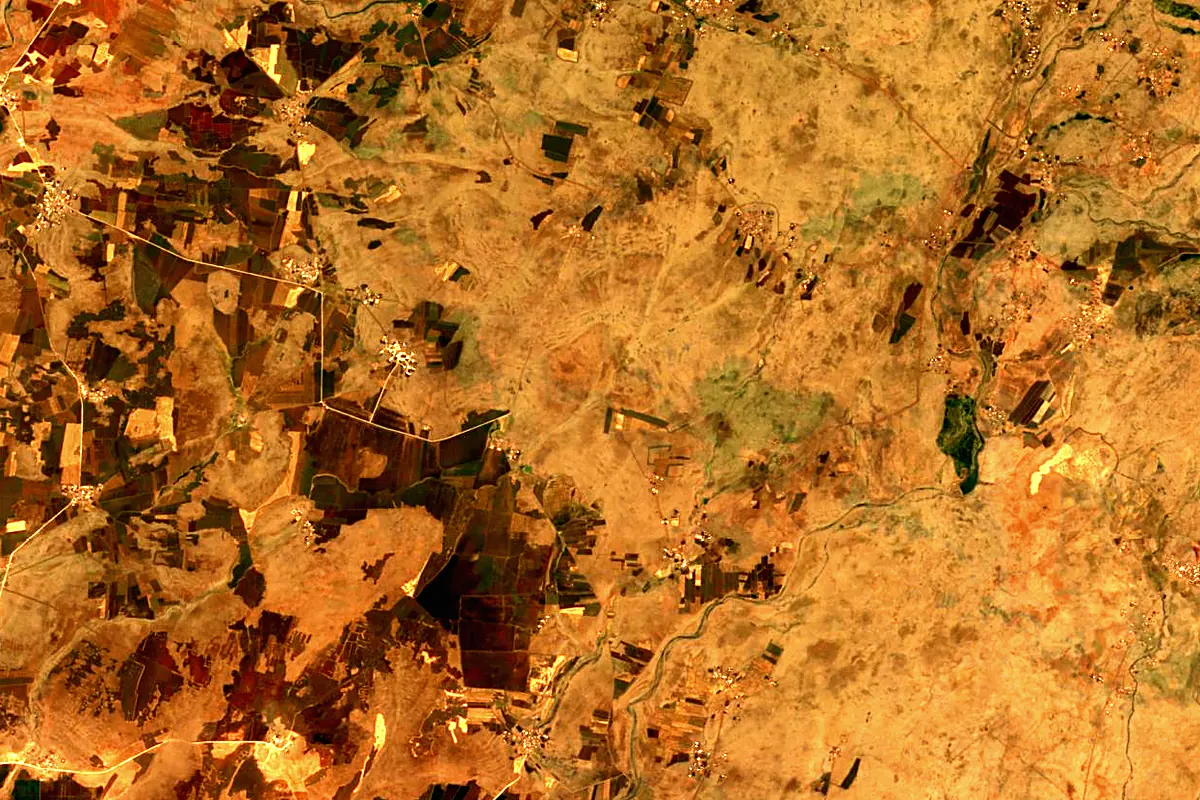 Khabur River: satellite view of the source