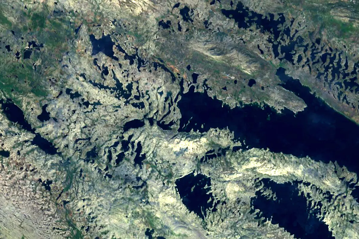 Klarälven: satellite view of the source