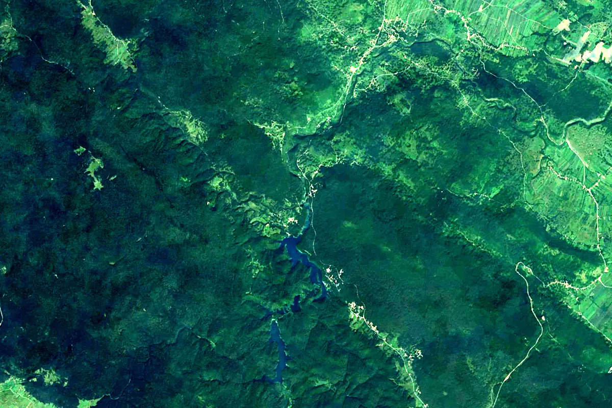 Korana: satellite view of the source