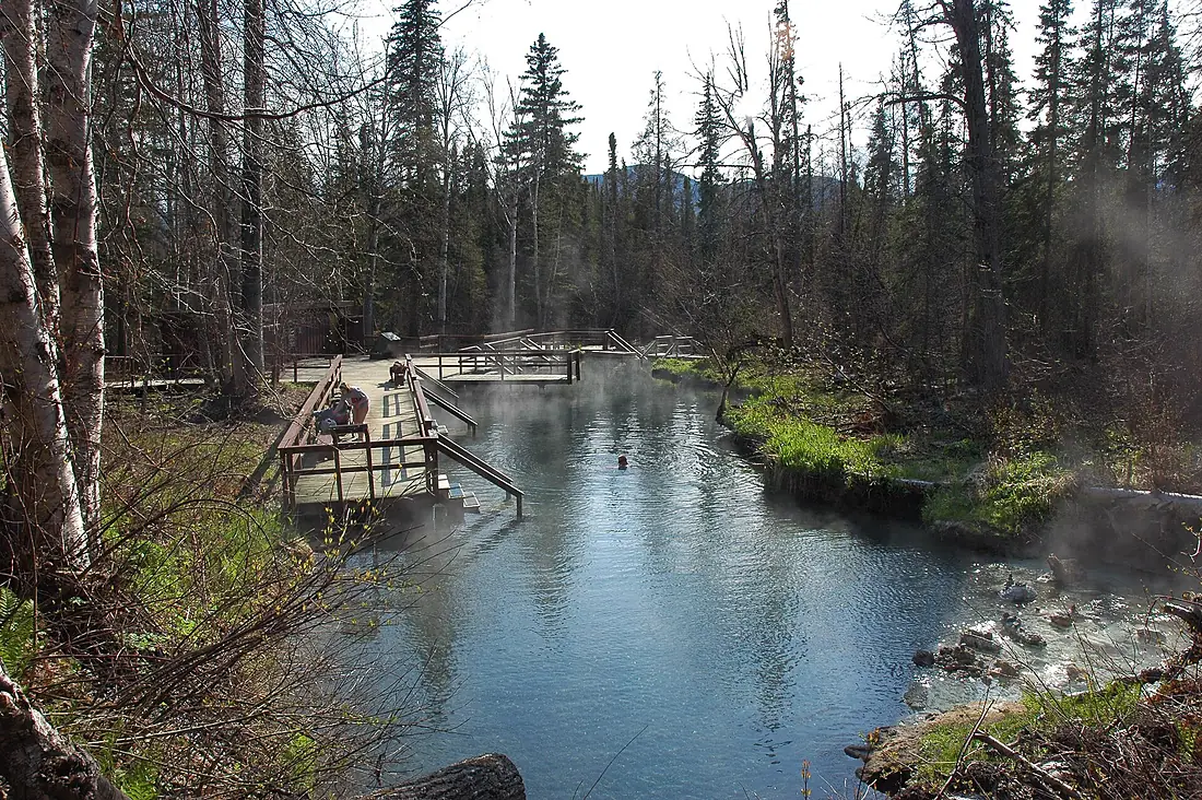 Alpha pool at Liard River Hotsprings, British Columbia