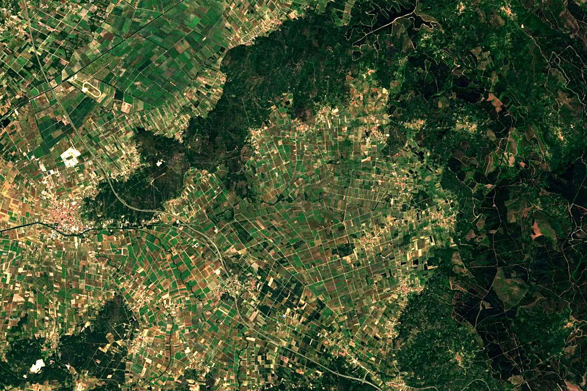 Lima River: satellite view of the source