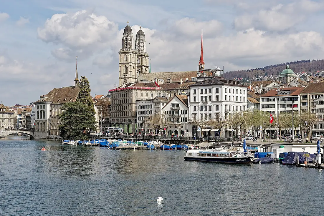 Grossmünster and Limmat River, Zurich, 20250330 1239 7931