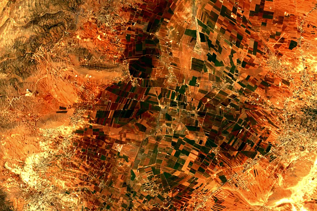 Litani River: satellite view of the source