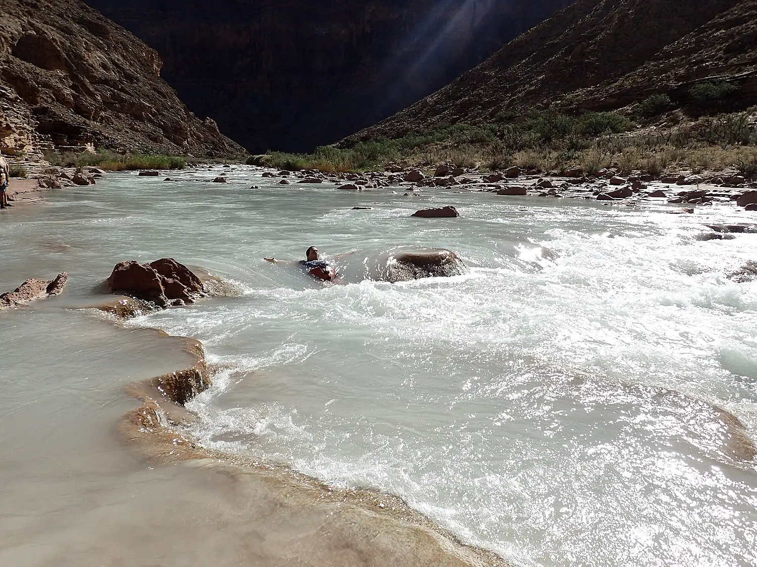 Floating down the Little Colorado River