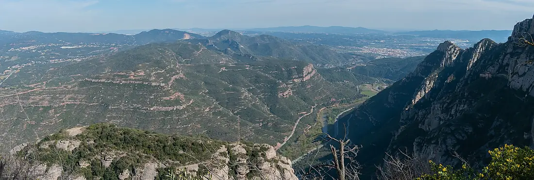 Valley of Llobregat river from Montserrat (2)