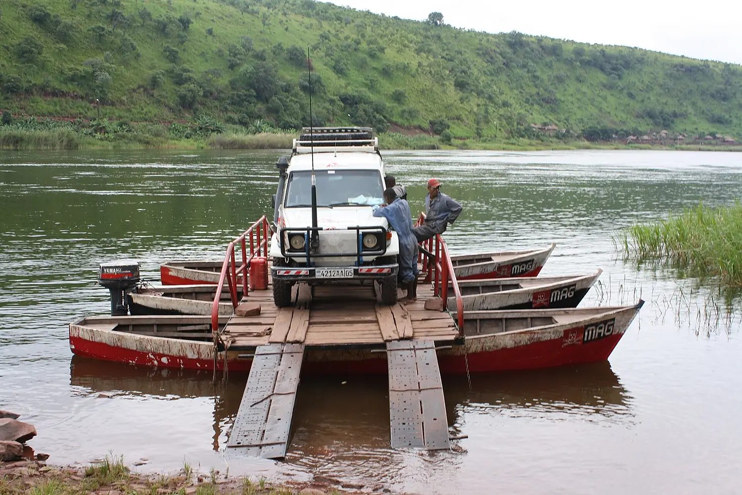 River crossing, Pweto, Katanga
