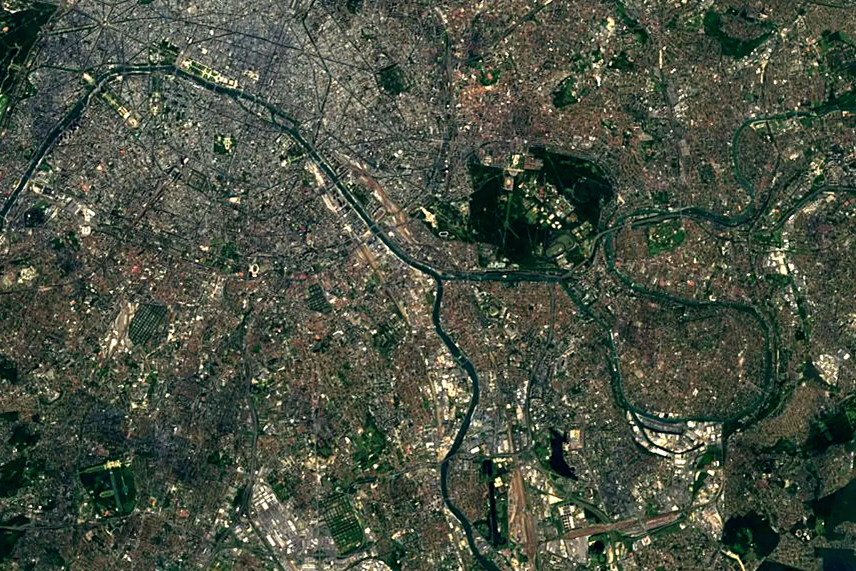 Marne: satellite view of the mouth
