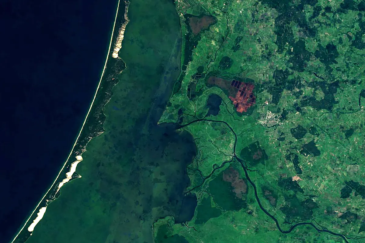 Minija: satellite view of the mouth