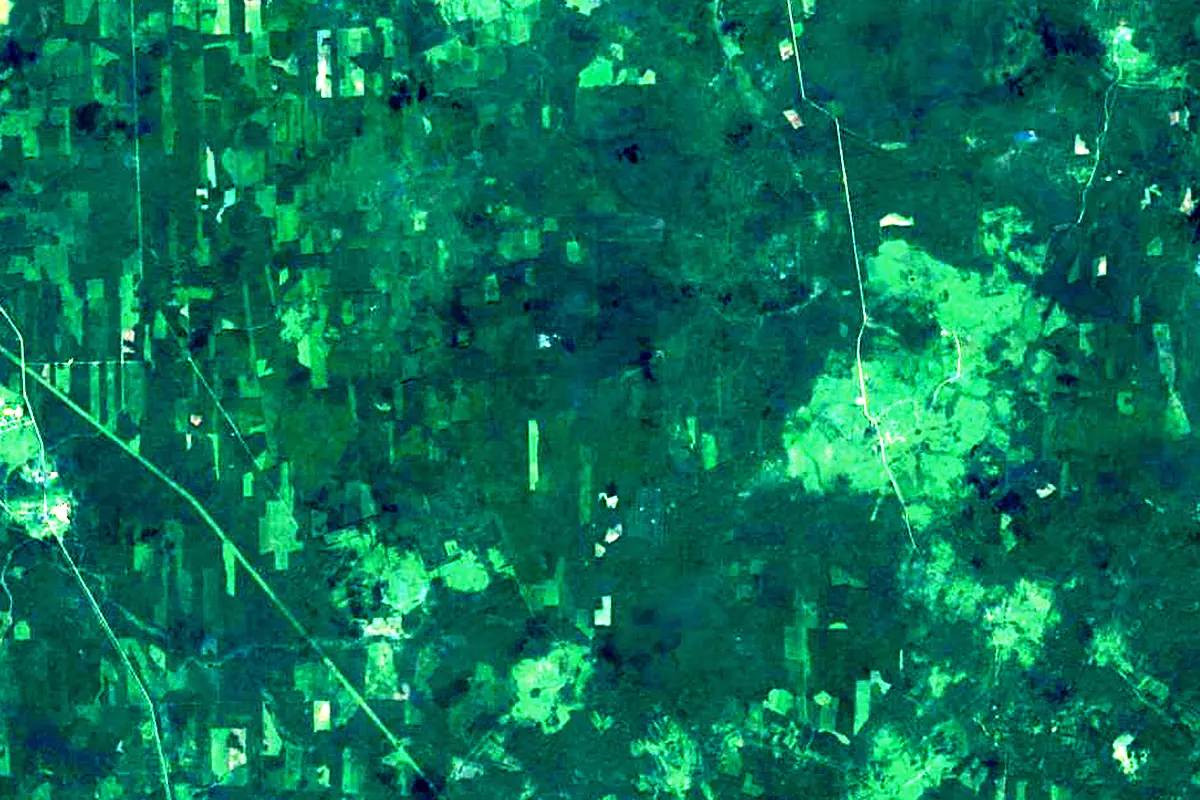 Mologa: satellite view of the source