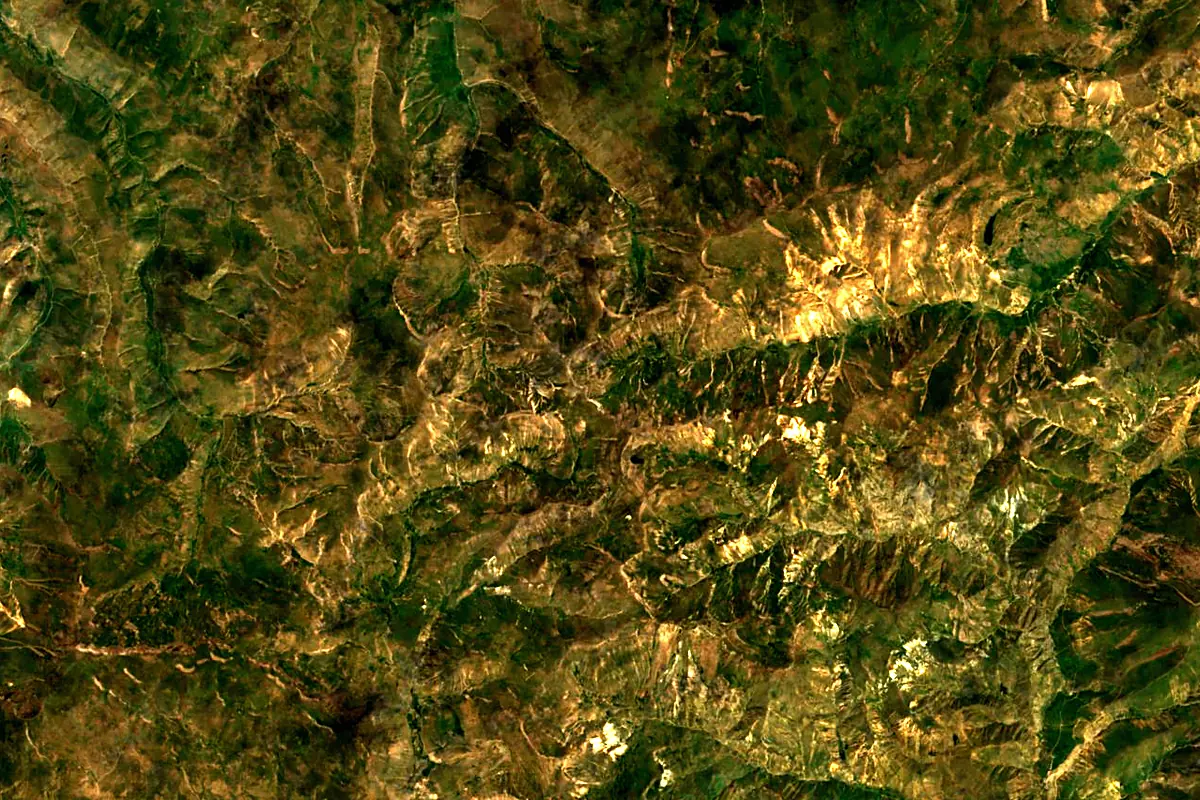 Murat River: satellite view of the source