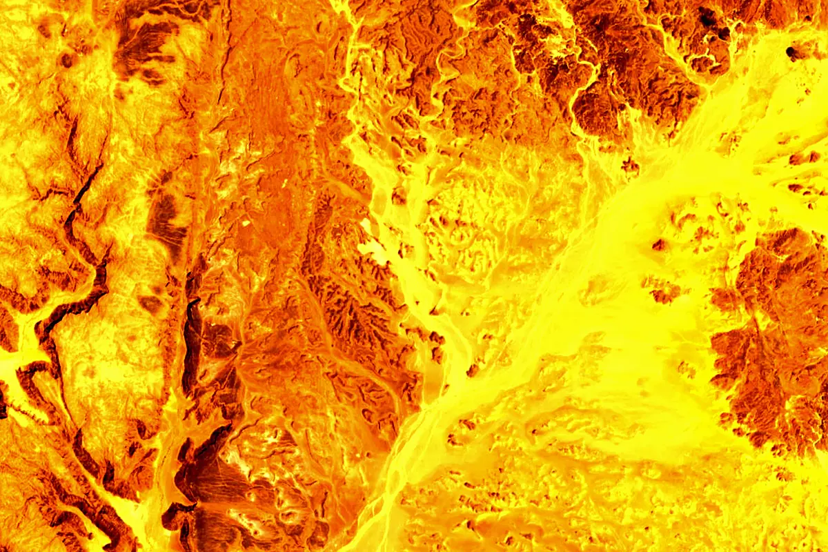 Nahal Roded: satellite view of the source