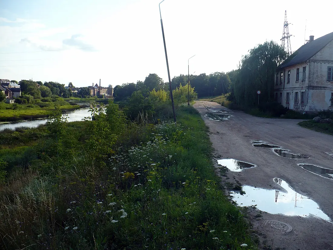 Bauska, discontinued old road near Mēmele river. July, 2008 - panoramio