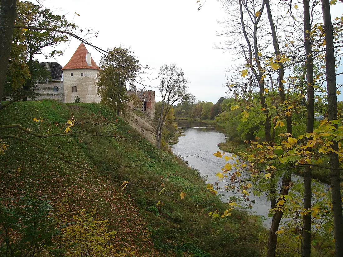 Mēmele river at Bauska Castle