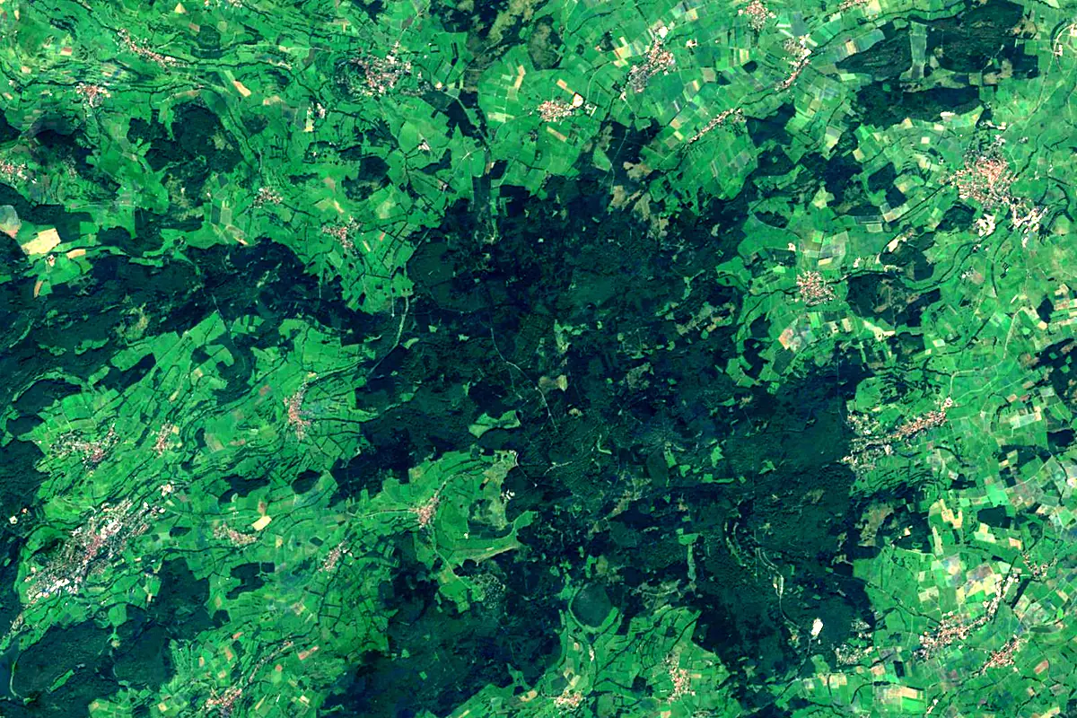 Nidda: satellite view of the source