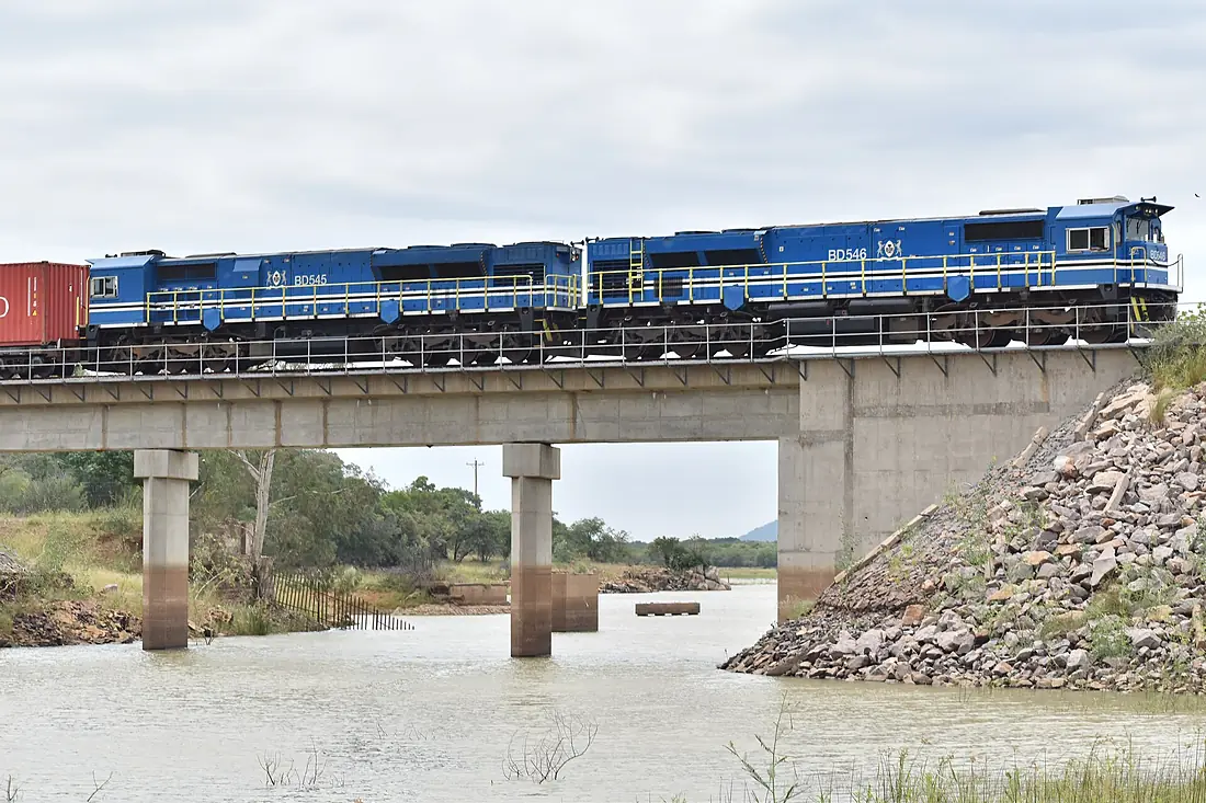 Blue Train in Notwane Bridge