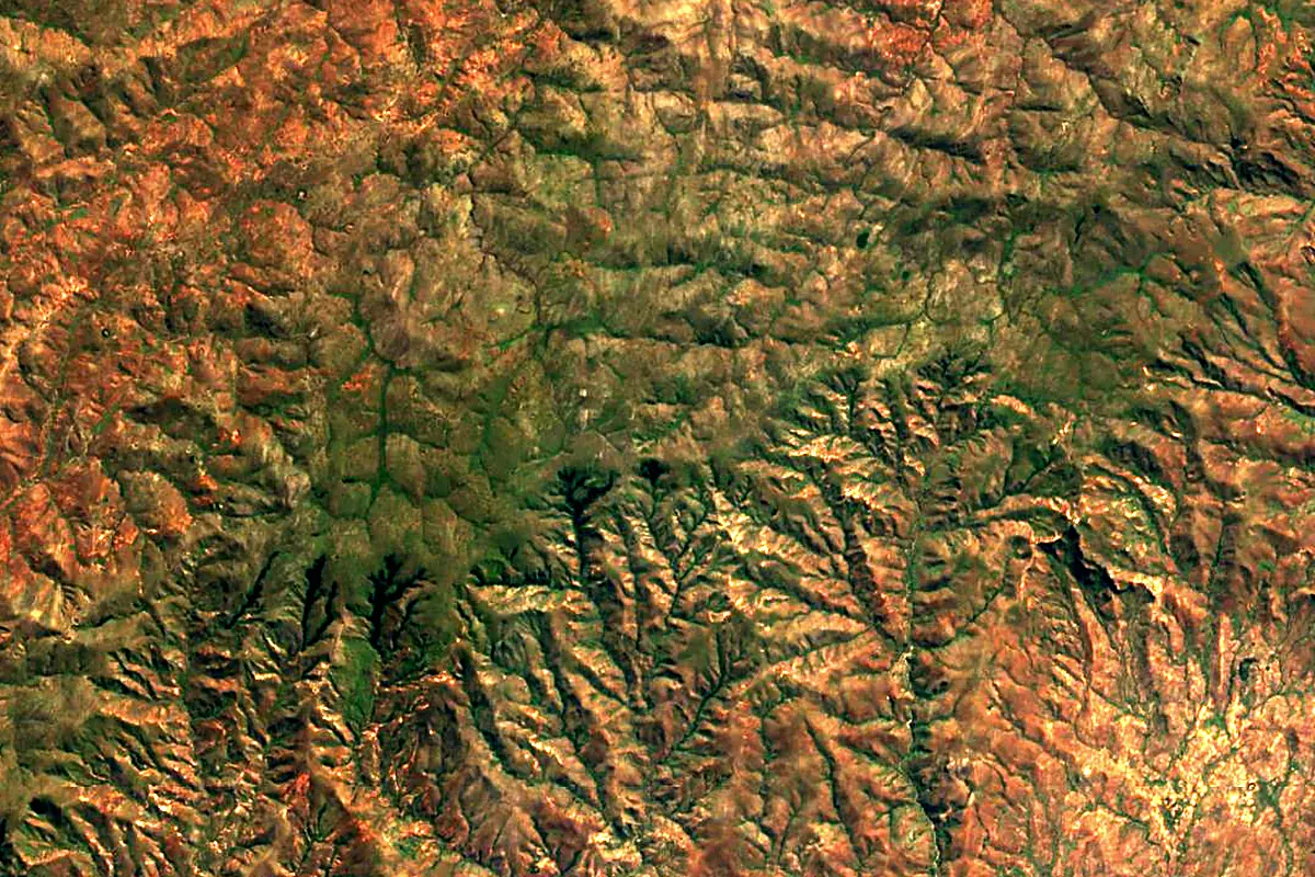 Onilahy River: satellite view of the source