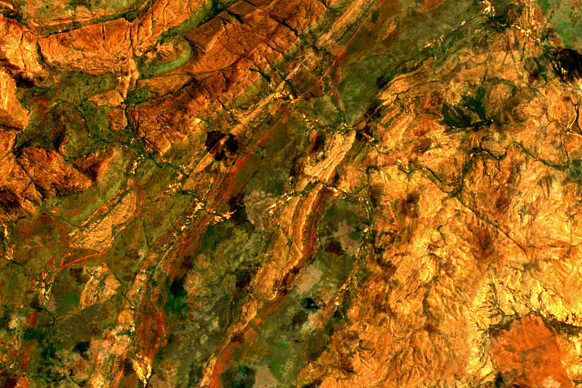 Ord River: satellite view of the source