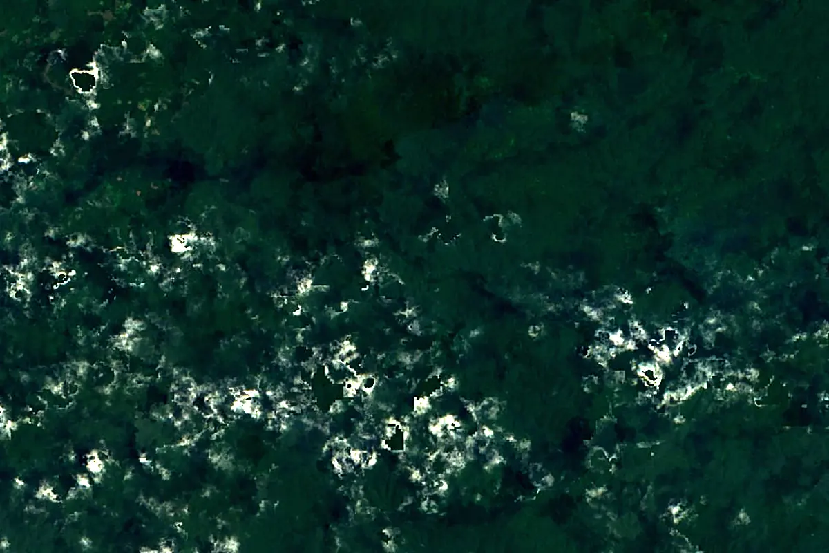 Orinoco River: satellite view of the source