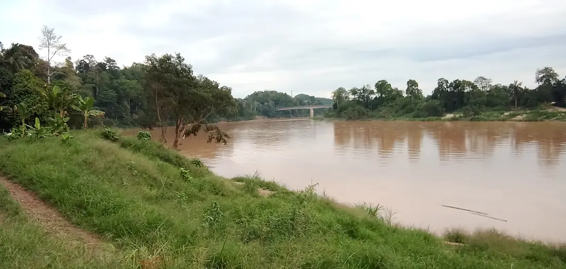 Pahang River in Jerantut, Pahang