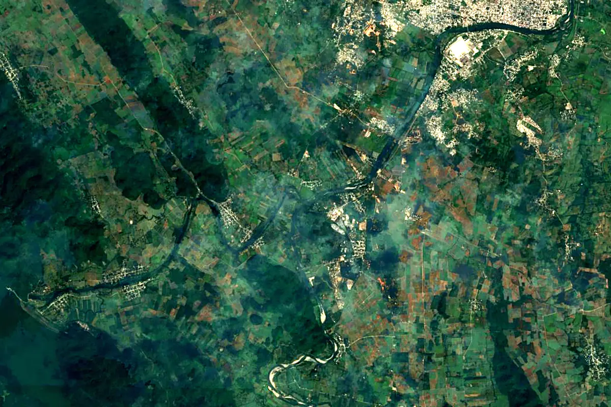 Papaloapan River: satellite view of the source