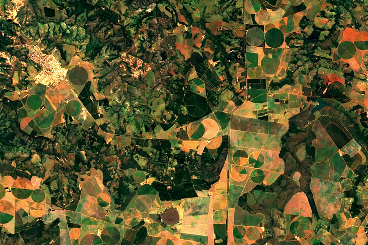 Paranaíba River: satellite view of the source