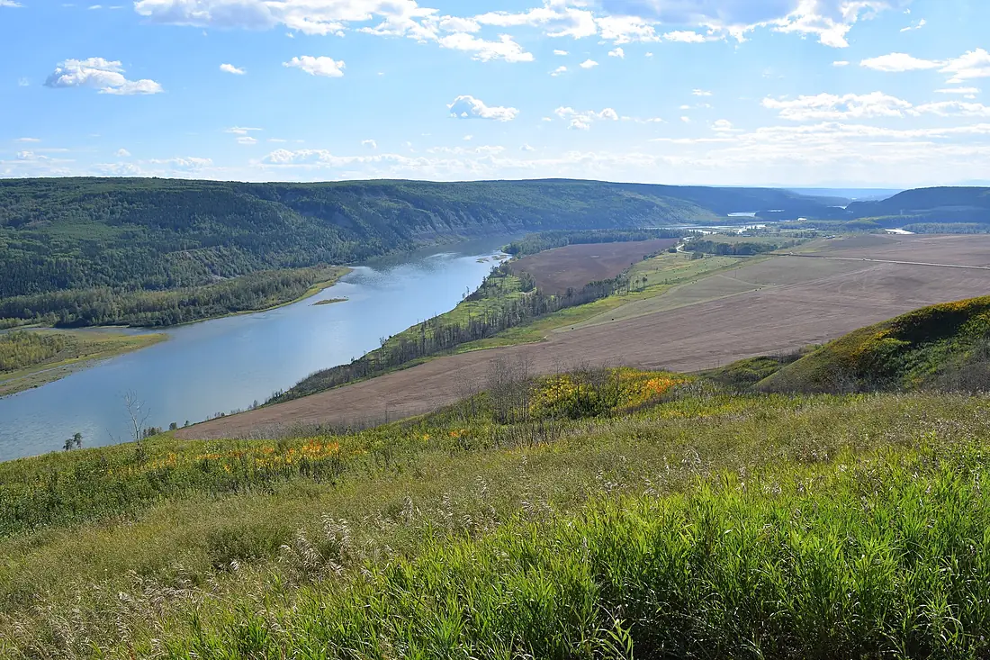 Peace River Valley Site C Flooding Area