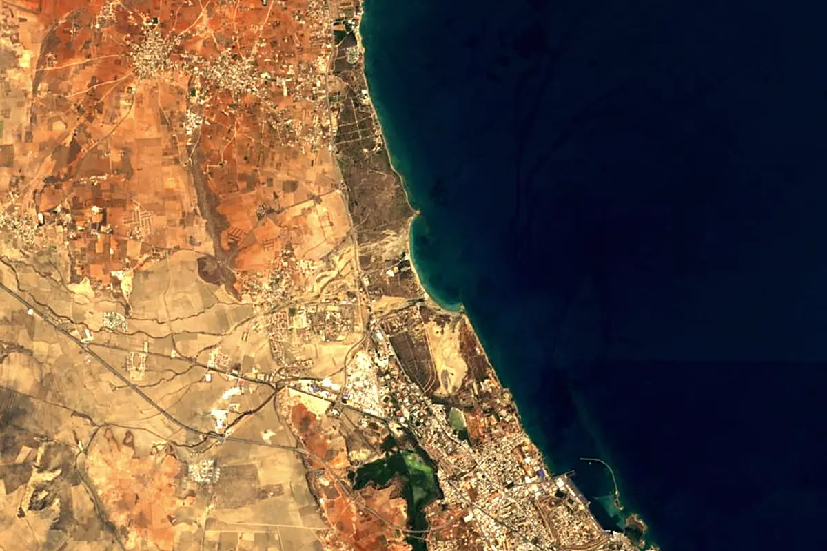 Pedieos: satellite view of the mouth