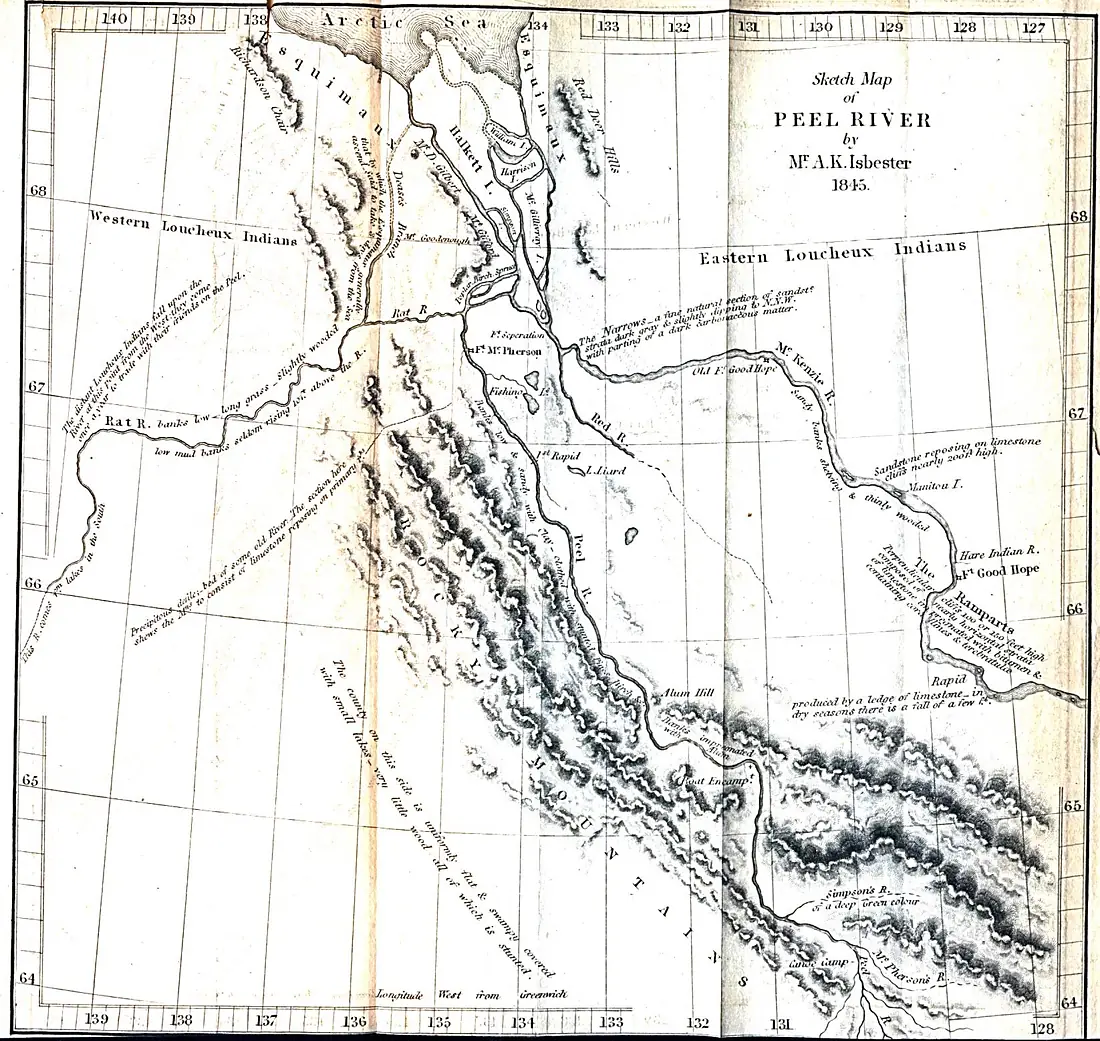 Peel River NWT 1845