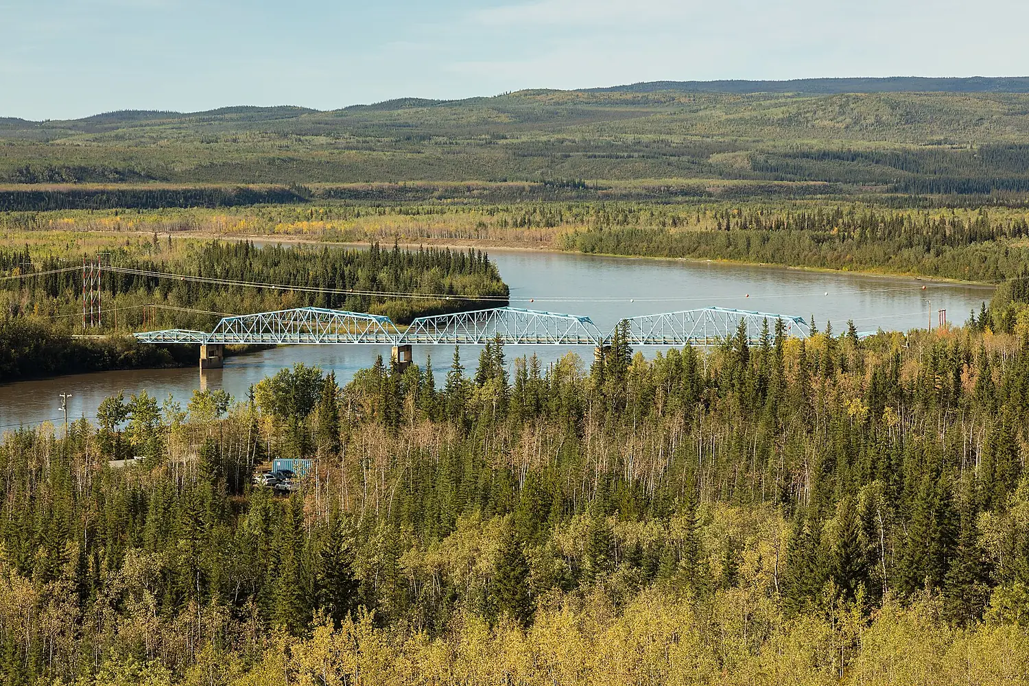 Puente sobre el río Pelly, Pelly Crossing, Yukón, Canadá, 2017-08-27, DD 12