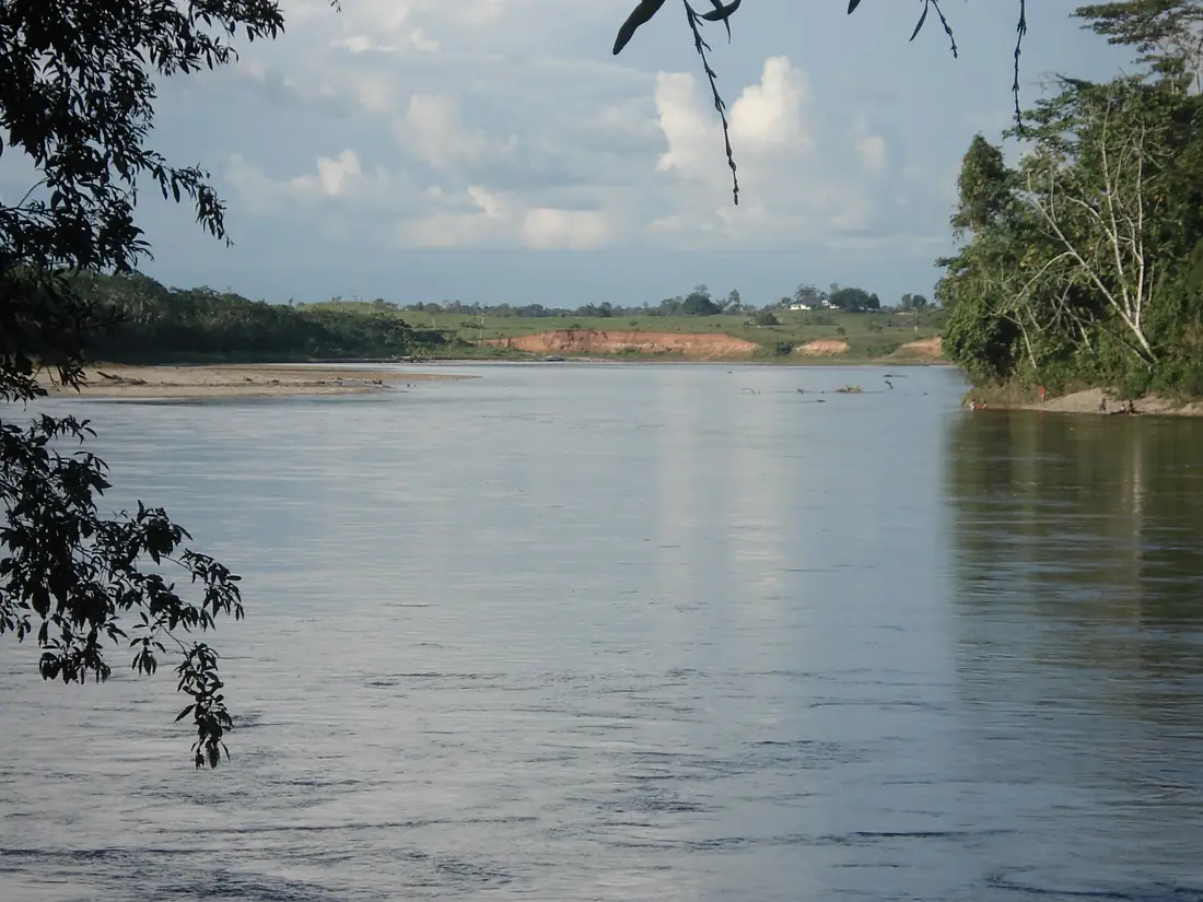 Rio Putumayo en El ferri ( Puerto Asis)