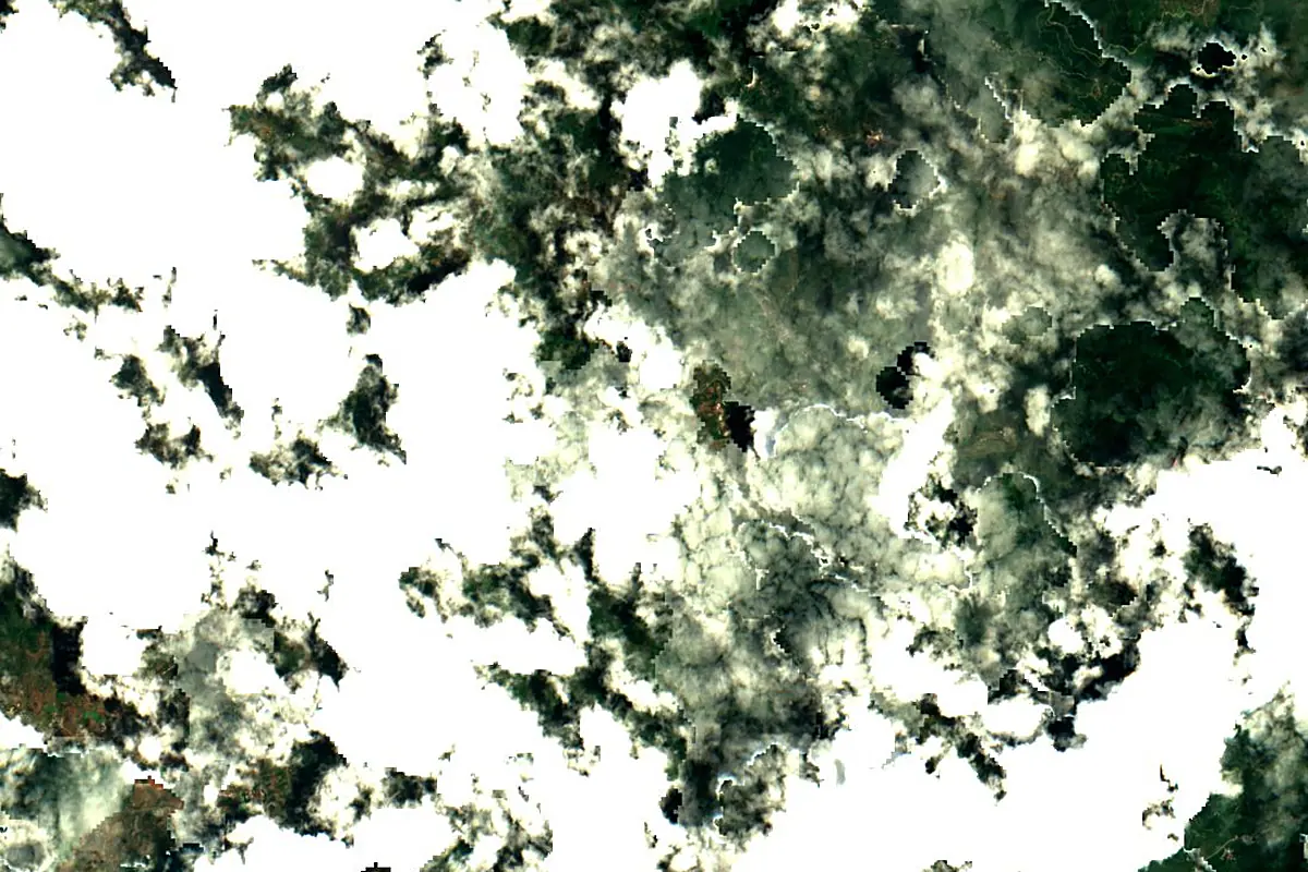 Red River: satellite view of the source
