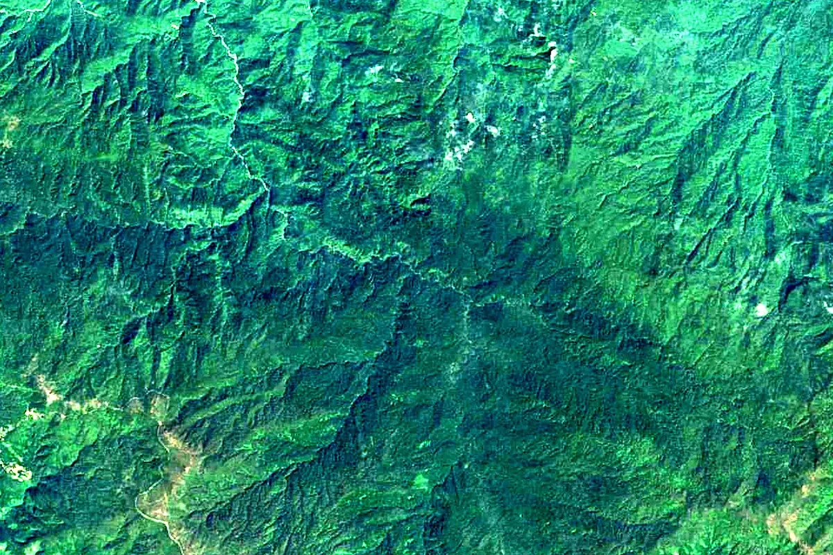 Reventazón River: satellite view of the source