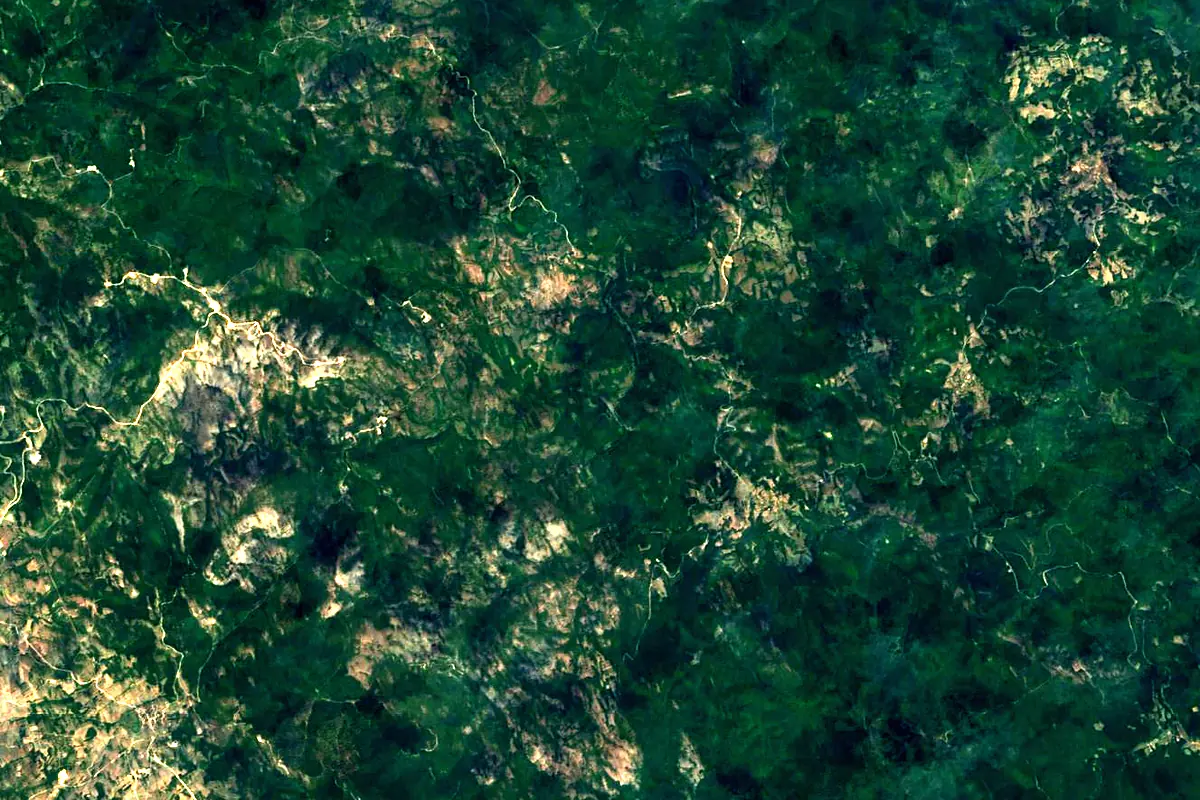 Rezovska: satellite view of the source