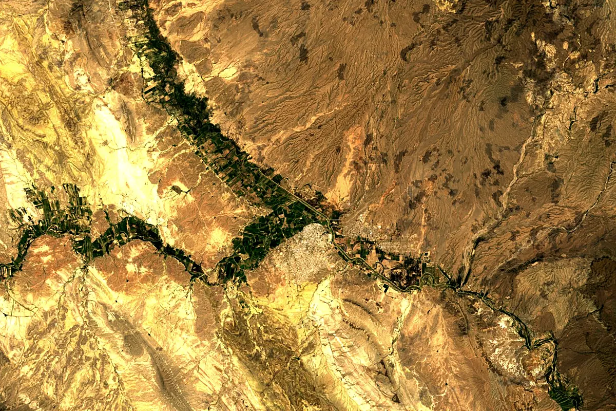 Rio Conchos: satellite view of the mouth