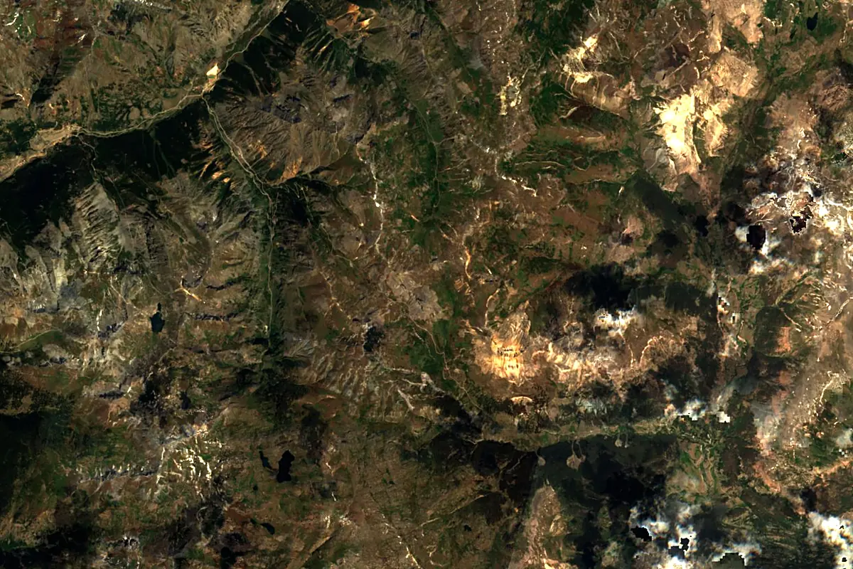 Rio Grande: satellite view of the source
