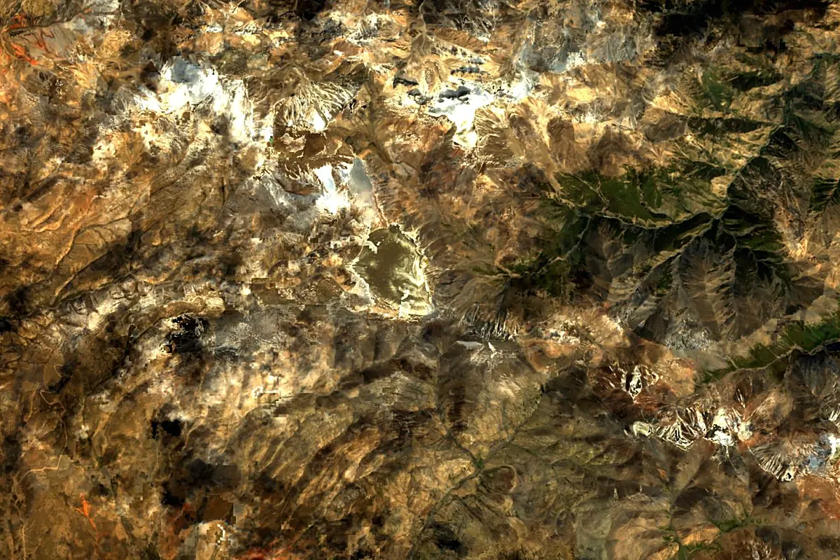 Ruo Shui: satellite view of the source