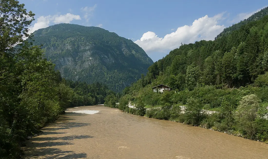 Bij Schneizelreuth, de Saalach foto6 2017-08-05 13.51