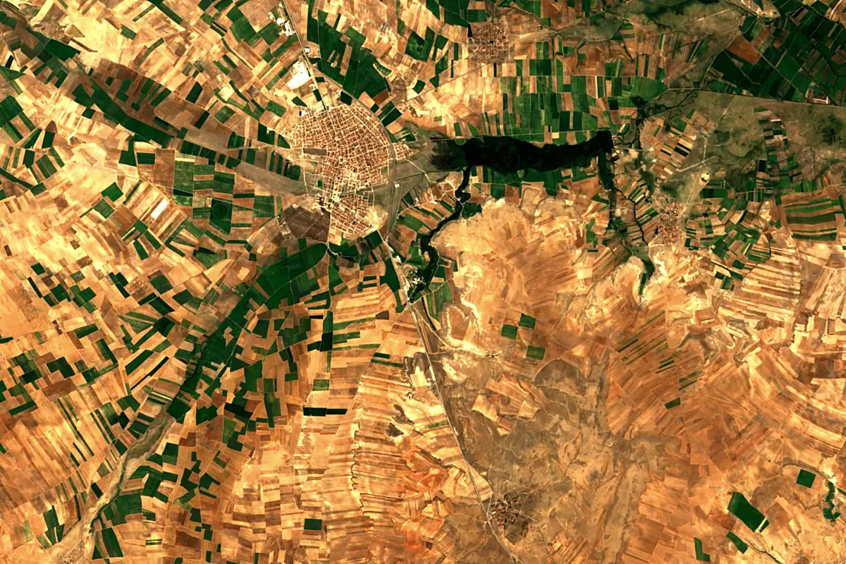 Sakarya River: satellite view of the source
