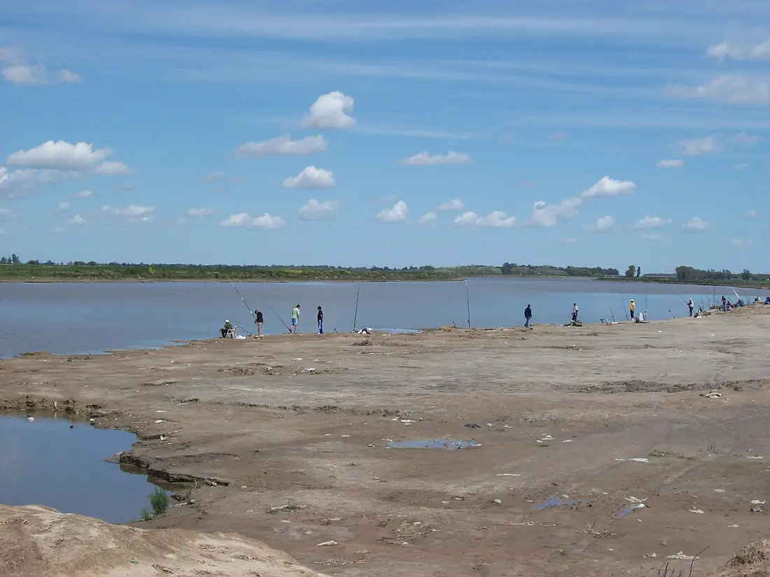 Fishing place on Salado river next to autovia 2