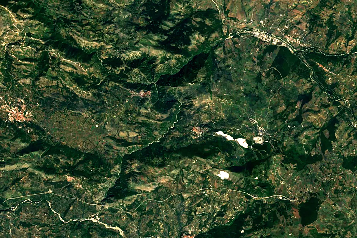 Sele: satellite view of the source