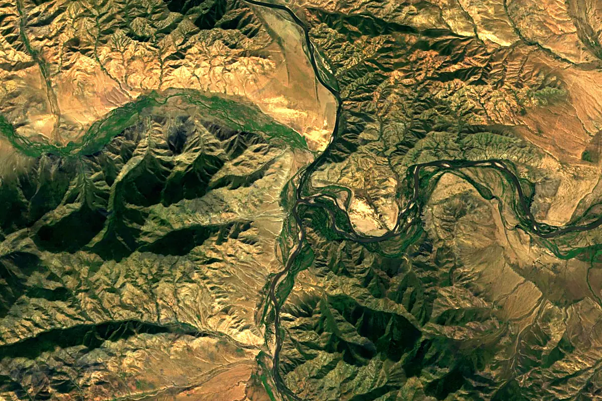 Selenga: satellite view of the source