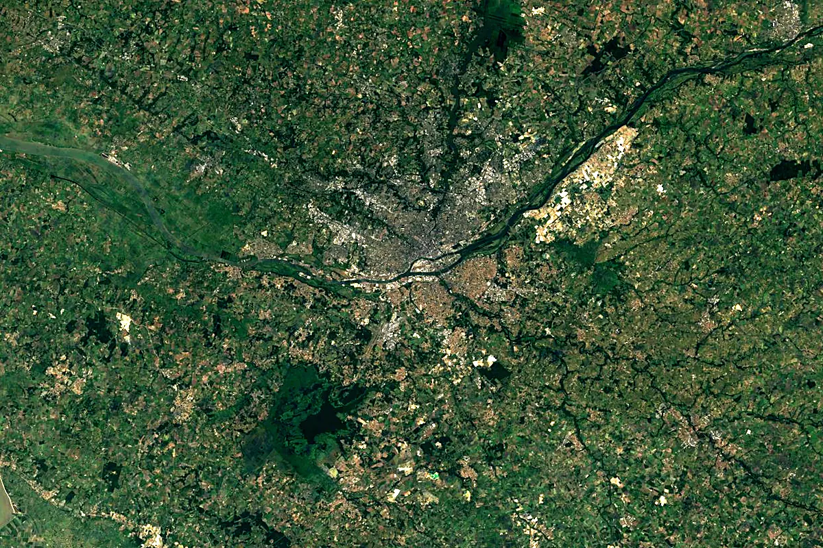 Sèvre Nantaise: satellite view of the mouth
