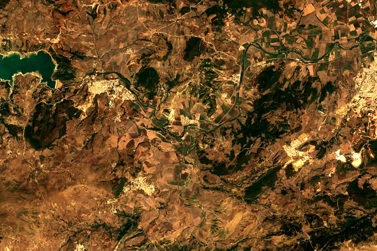 Seybouse River: satellite view of the source
