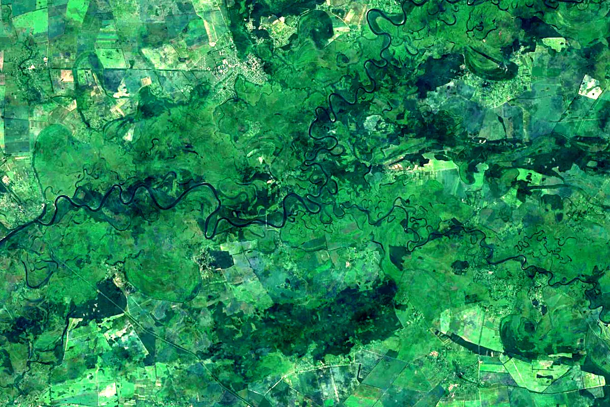 Seym: satellite view of the mouth
