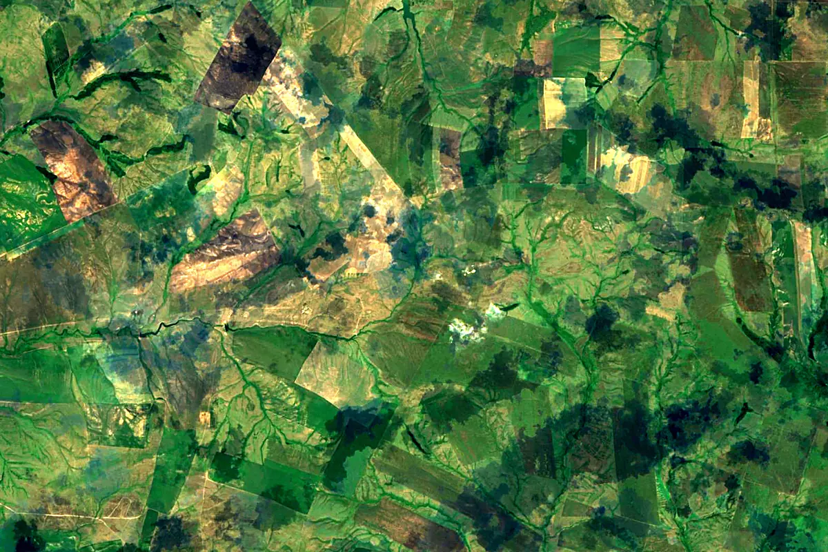 Shagan: satellite view of the source
