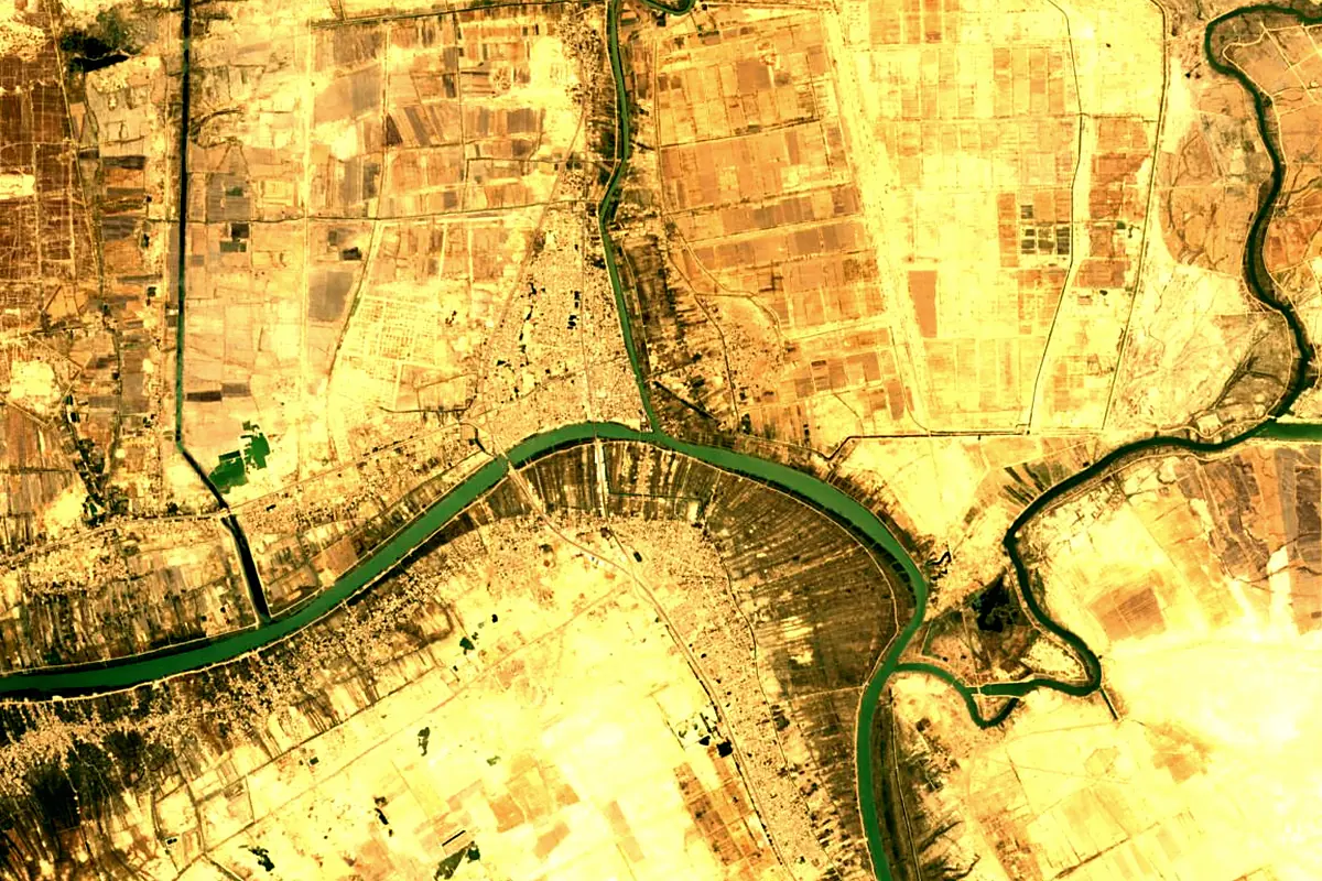 Shatt al-Arab: satellite view of the source