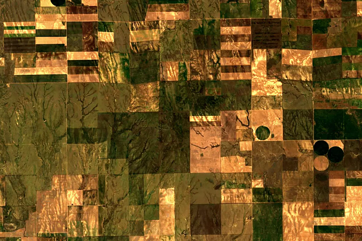Smoky Hill River: satellite view of the source